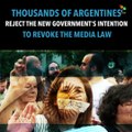 Thousands of Argentines Reject New Gov't's Intention to Revoke Media Law
