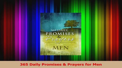 365 Daily Promises  Prayers for Men Read Online