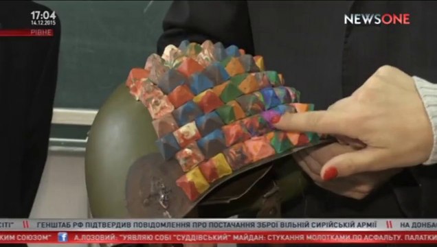 В Ровно Школьник придумал Каску для Упротых Хероев АТО.