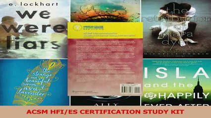 ACSM HFIES CERTIFICATION STUDY KIT Download