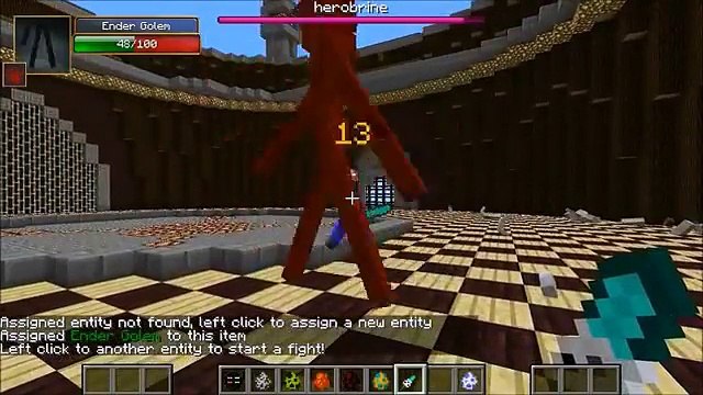 HEROBRINE VS MUTANT SKELETON & MUTANT OBSIDIAN GOLEM - Minecraft Mob Battles - Minecraft Mods