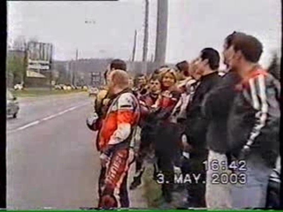 Accident  en moto avec la police