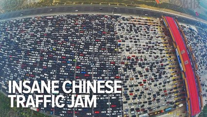 Embouteillage en Chine