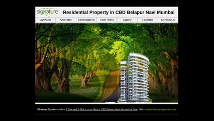 Video herunterladen: Bhairaav Signature offers Residential Properties in CBD Belapur Navi Mumbai for Sale