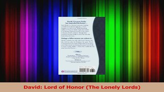 Read  David Lord of Honor The Lonely Lords Ebook Free