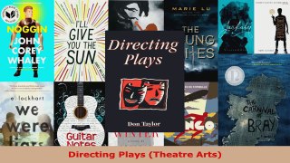 Read  Directing Plays Theatre Arts Ebook Free