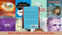 Read  Billion Dollar Cowboy Cowboys  Brides PDF Online