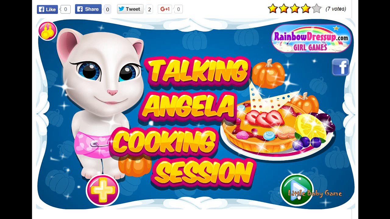 Talking Angela Cat Cooking - Video Game for Kids