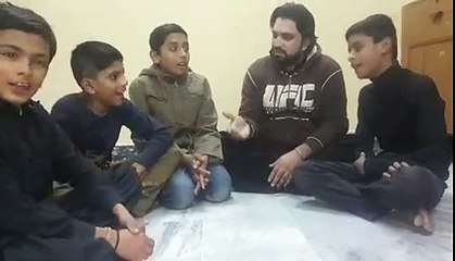 Sher Abbas With Little Nohakhawan Recite Nani Zehra Hoon Zara Samjoo