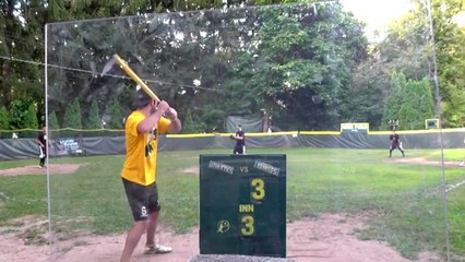 Robbing a Wiffle Ball Homerun Like a Boss