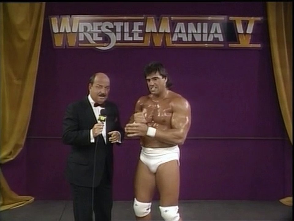 WWF Wrestlemania V - Rick Martel Post-Match Interview