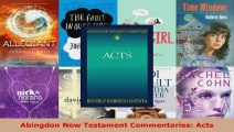 Read  Abingdon New Testament Commentaries Acts EBooks Online