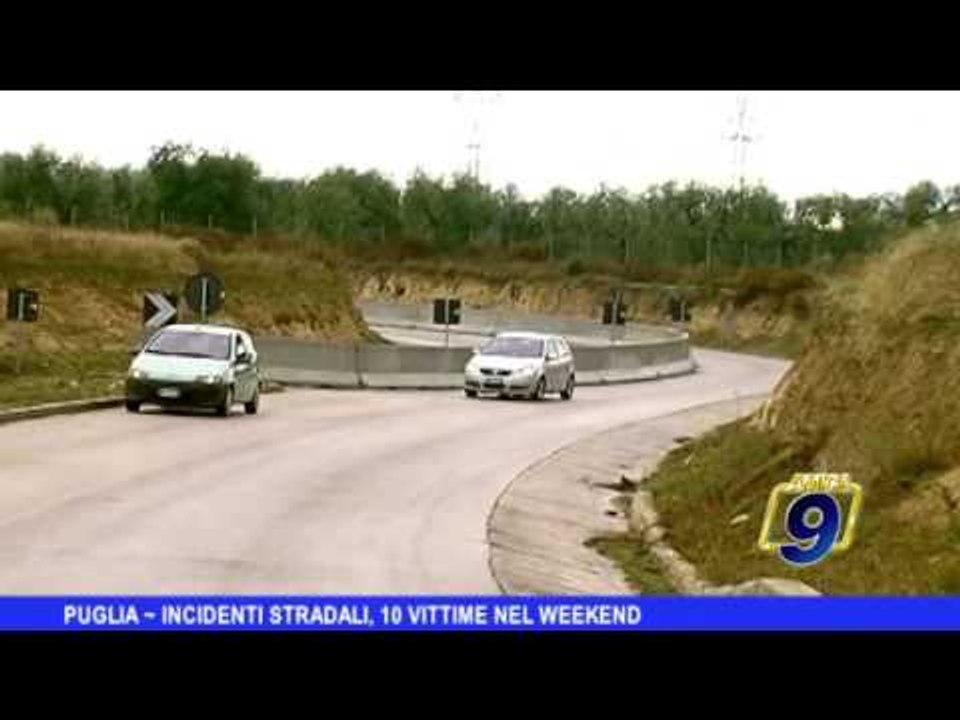 PUGLIA | Incidenti stradali: 10 vittime nel wee...
