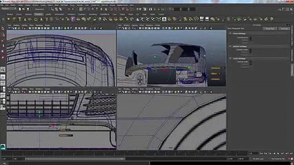 Audi R8 Modeling Tutorial Maya 2014 Clip19-11