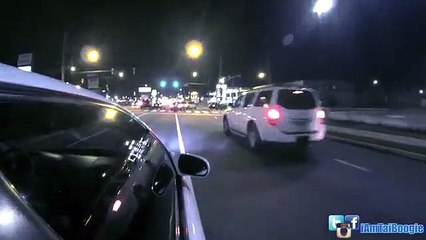 Fuga impressionante de street racings a helicóptero da Policia!