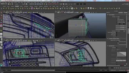 Audi R8 Modeling Tutorial Maya 2014 Clip38-32
