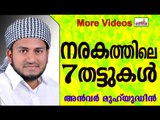 നരകത്തിലെ ഏഴ്  തട്ടുകൾ...  Islamic Speech In Malayalam | Anwar Muhiyudheen Hudavi 2014