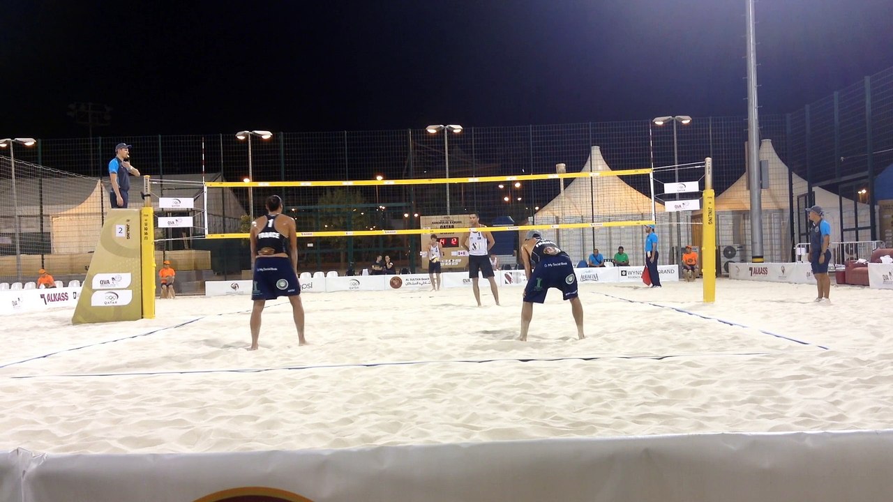 2 RK vs Dearing/May CAN 1-2 (21-19, 16-21, 14-16) 0:47