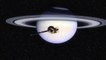 Two Moons Of Saturn Appear In Almost Perfect Alignment