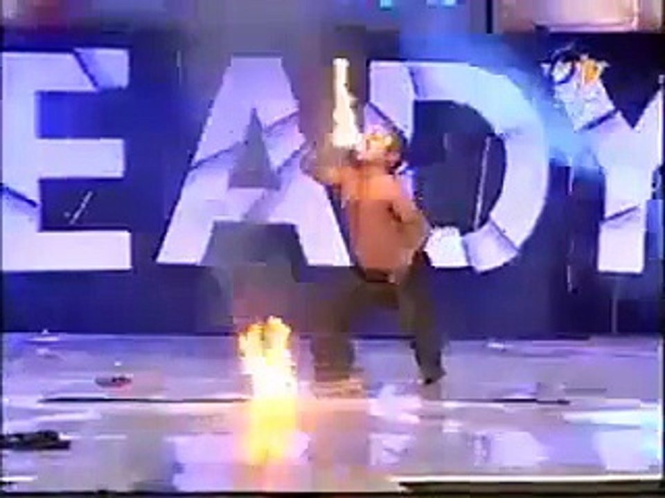 amazing dancer playing with fire