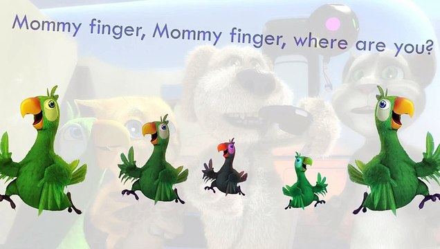 Talking Tom And Friends Finger Family Song Daddy Finger Nursery Rhymes Cat Dog Duck Full a