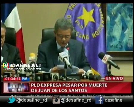 Las palabras de Leonel Fernandez sobre la lamentable noticia de Juan de los santos