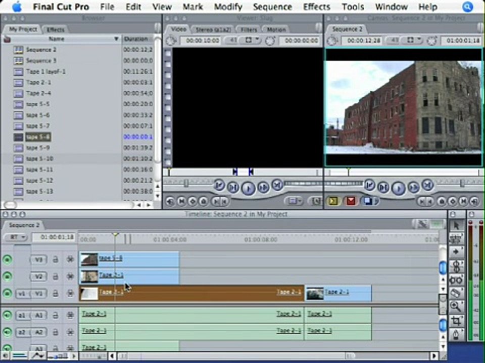 Timeline Priority in Final Cut Pro 5
