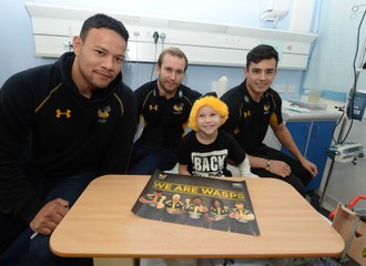 Wasps visit University Hospital Coventry