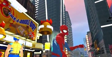 Spider-Man Marvel Super Hero ft Wolverine w/ Lightning McQueen Disney Cars