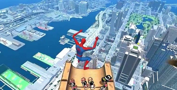 Spiderman SMASH Custom Batman Lightning McQueen Disney Cars + Kids Songs