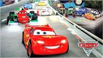 Lightning McQueen Cars 2 HD Race Gameplay with Francesco Bernoulli and Guido! Disney Pixar