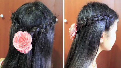Spring Dutch Braid Hairstyle for Short Medium Long Hair Tutorial