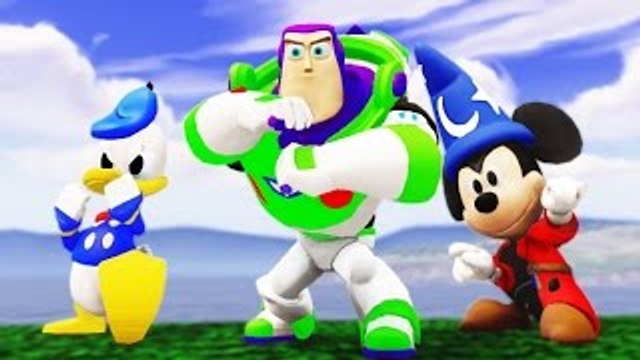 Toy Story Woody & Buzz Lightyear Adventure with Disney Mickey Mouse & Donald Duck ! Kids v