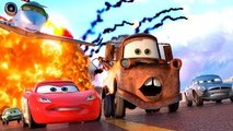 CARS 2 : Disney Pixar Cars Lightning Mcqueen Awesome Race with Tow Mater !!