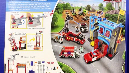 Imaginext Fire Command Center Review With Disney Pixar Rescue Squad Lightning McQueen Mate