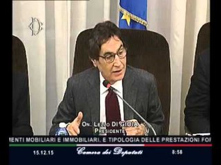 Roma - Risparmio previdenziale, audizione Boeri (15.12.15)