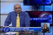 Falso policía arrestado tras agredir a taxista