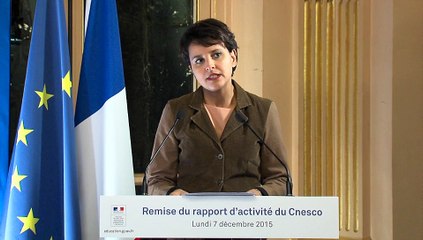 Rapport d'activité 2015-Discours Najat Vallaud-Belkacem