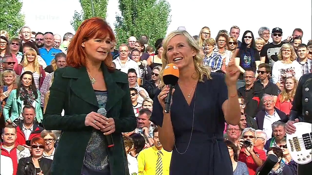 Andrea Berg - Himmel auf Erden & Ich liebe das Leben (ZDF - Fernsehgarten 28.09.14)