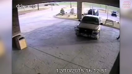 Truck crashes through hotel lobby in Oklahoma