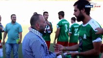 أجواء مباراة نادي الوحدات وشقيقه نادي نعلين الفلسطيني الودية