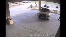 Man crashes pickup truck through front office of Oklahoma Hotel