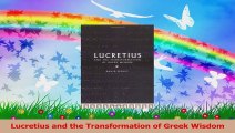 Lukrez und die Transformation der griechischen Weisheit PDF Kostenlos