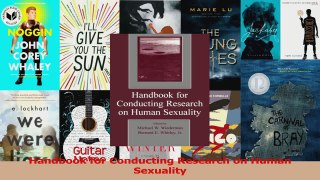 PDF Download  Handbook for Conducting Research on Human Sexuality PDF Online