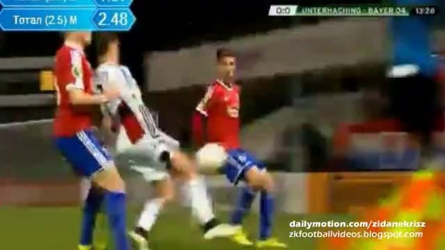CHICHARITO Hernández Fantastic Skills - Unterhaching v. Bayer 04 Leverkusen 15.12.2015 HD DFB Pokal
