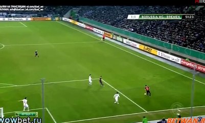 Janek Sternberg Goal - B. Monchengladbach 1 - 1 Werder Bremen - 15/12/2015