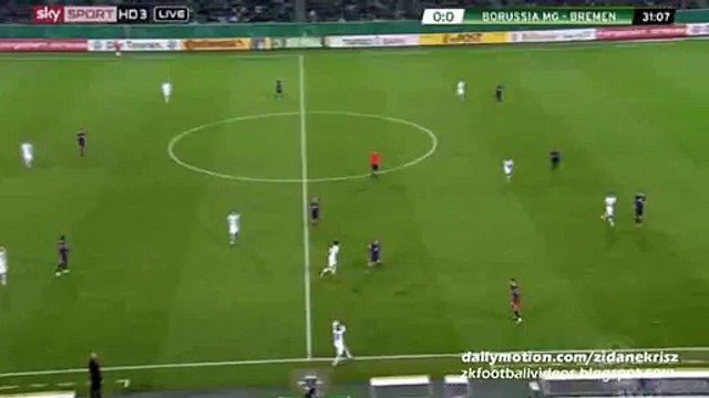 Lars Stindl 1:0 | Mönchengladbach v. Werder Bremen 15.12.2015 HD DFB Pokal