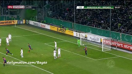 Sternberg Goal - B. Monchengladbach 1-1 Werder Bremen - 15-12-2015 DFB Pokal