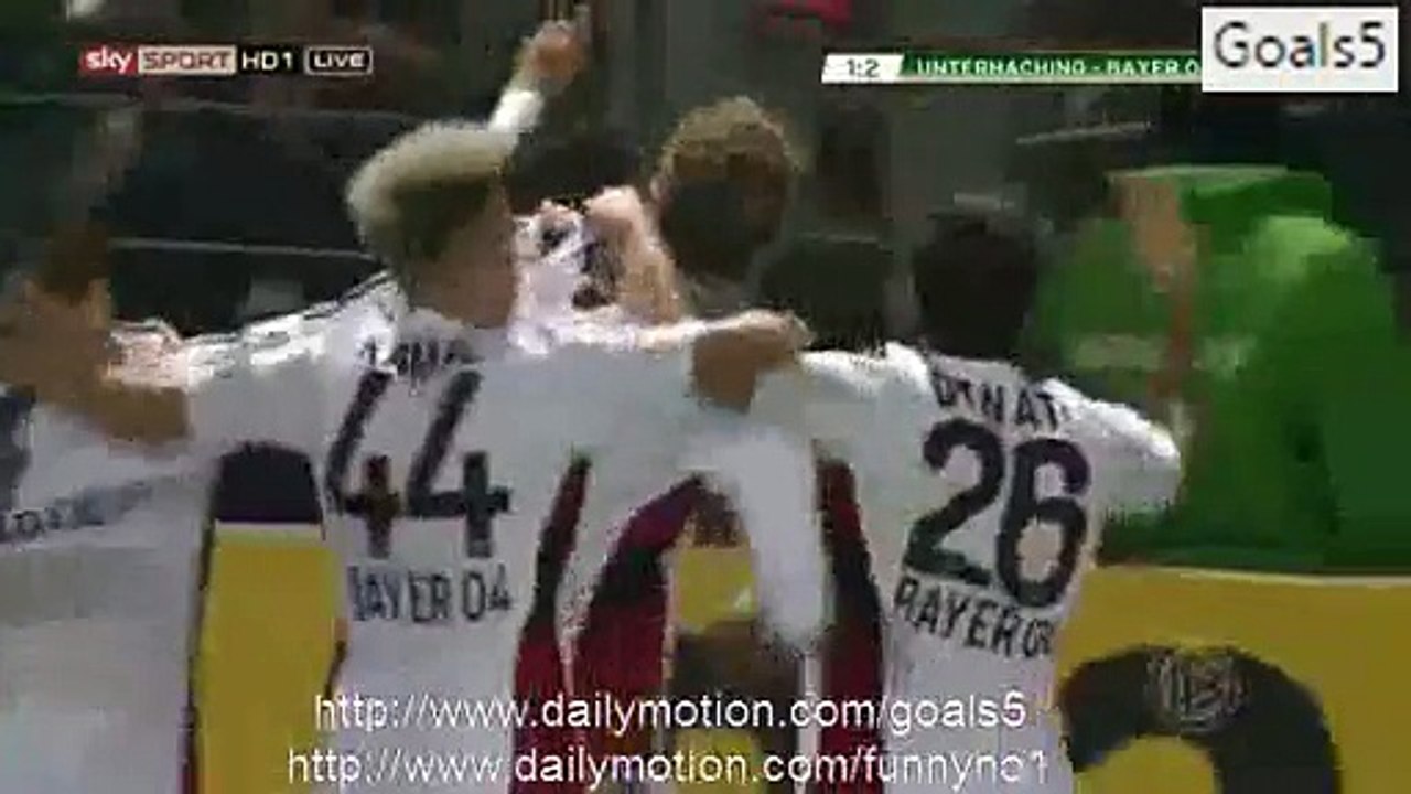 Stefan Kießling Goal Unterhaching 1 - 2 Leverkusen DBF Pokal 15-12-2015