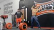 Guy Does Crazy Weightlifting Workout | Deadlifts and Backflips